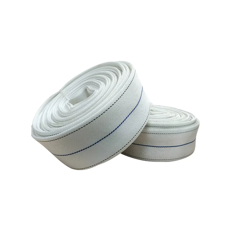 Manguera plana extintora de incendios de lona de fibra de manguera revestida de EPDM